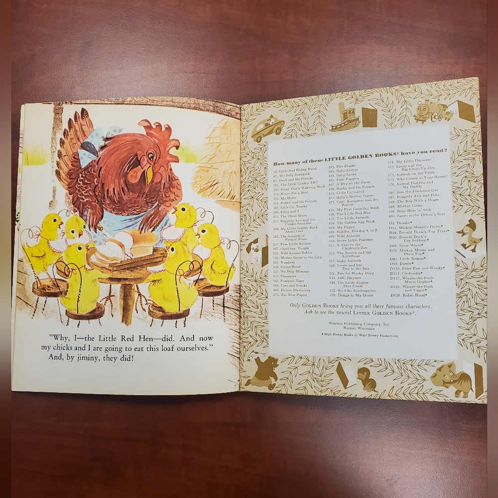 Vintage 1966 The Little Red Hen - Little Golden Book‎ Western Publishing Co. - Picture 5 of 5